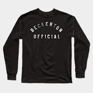 BECKERTON OFFICIAL white letters Long Sleeve T-Shirt